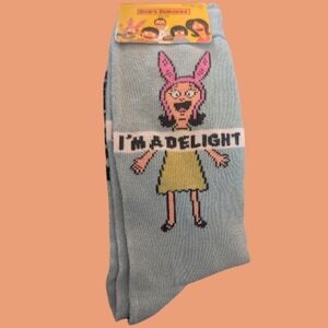 NWT Bob's Burgers Character Socks 20th Century Fox Shoe Size 6.5-12